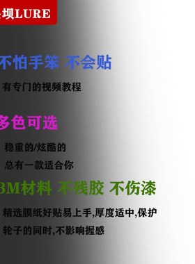 速发24款STEEZ SV立体膜CDSV保护膜膜TT水滴轮贴L膜材料改色膜