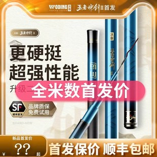 速发沃鼎王者神剑钓代钓手杆超轻超硬大物综合台竿二竿