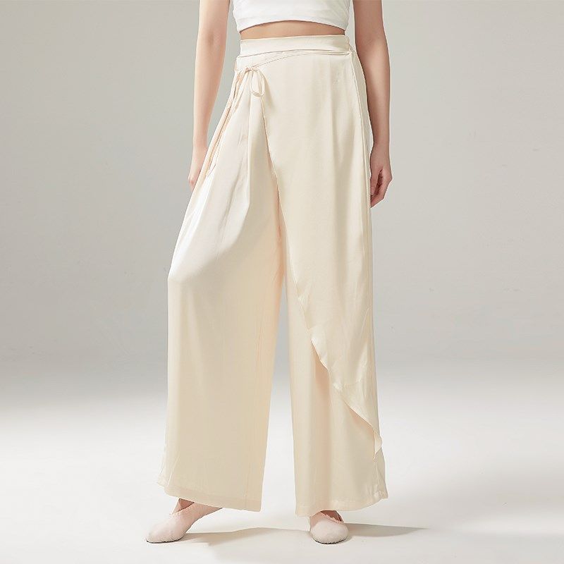 速发古典舞宽松人逸阔腿裤中国训练功服形体舞蹈裤成飘表演服集舞