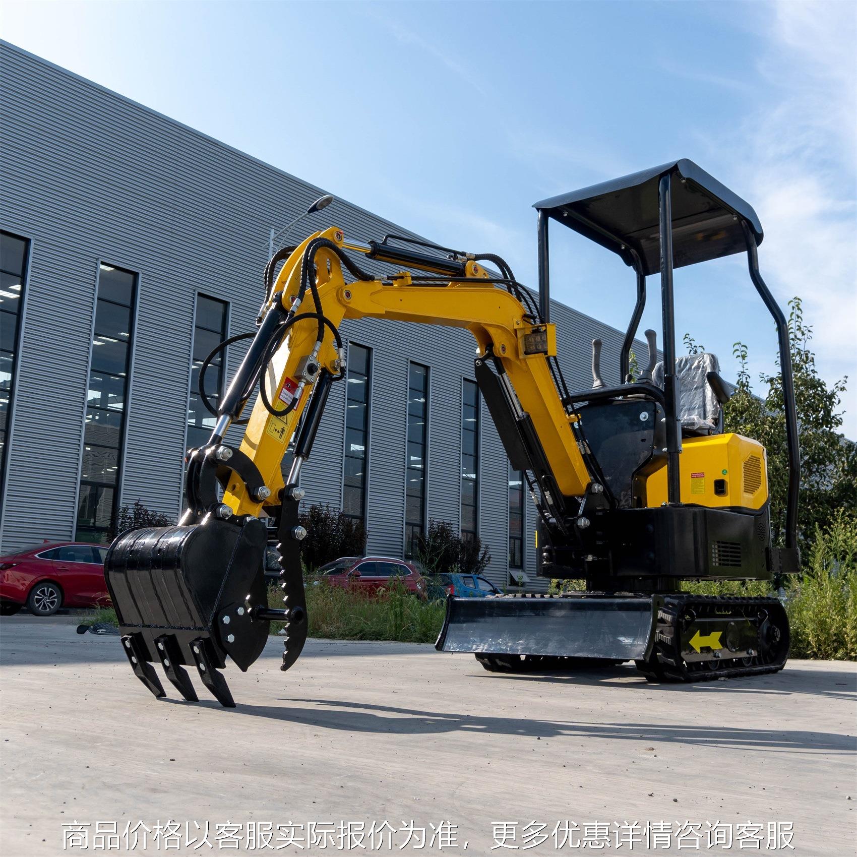 新款10cz农用果园挖机 出口加拿大迷你Chinese excavator木箱出口