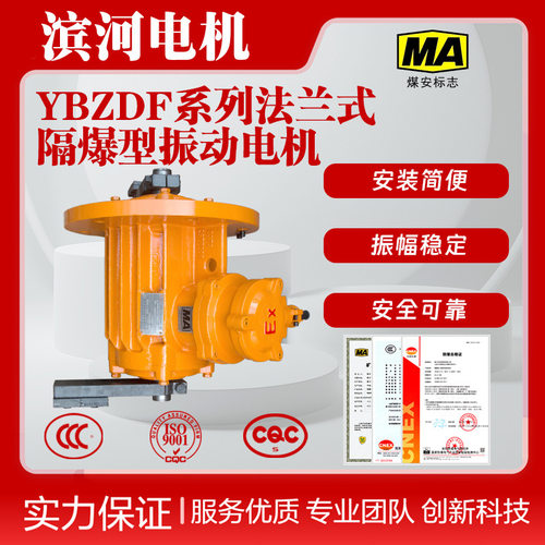 滨河四极YBZDF-5-4法兰式隔爆型振动电机IP65立式三相异步电震