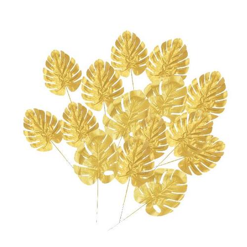 好货Artificial Tropical Leaves Faux Shrubs for Table