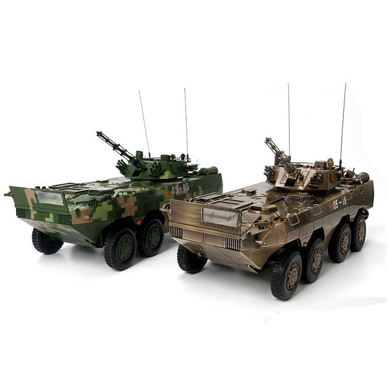 l特尔博1:22金属静摆态成步品8件装甲车09式8X轮式兵战车模型合金