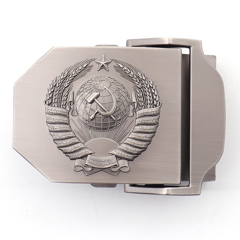Mens  Outdoor Tactical Army Belt 3D Soviet National Emblem M