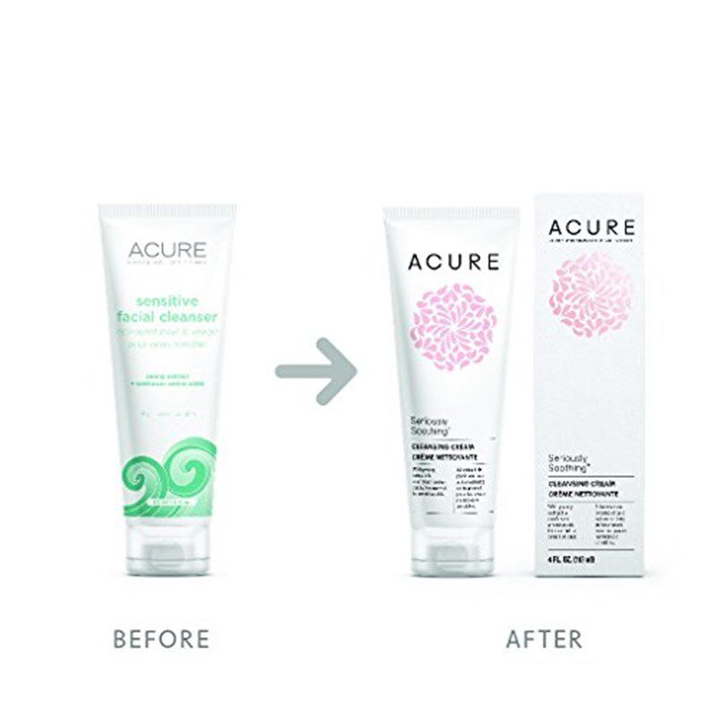Acure Organics Natural Sensitive Face Wash Cleanser With Arg