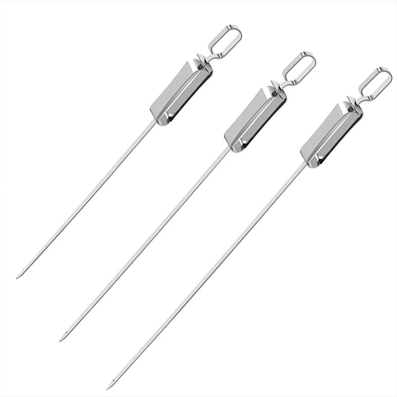 Skewers for Barbecue Reusable Grill Stainless Steel Skewers