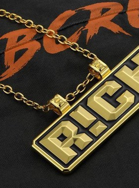 men hiphop chans rich rap gold chain necklace rapper2018