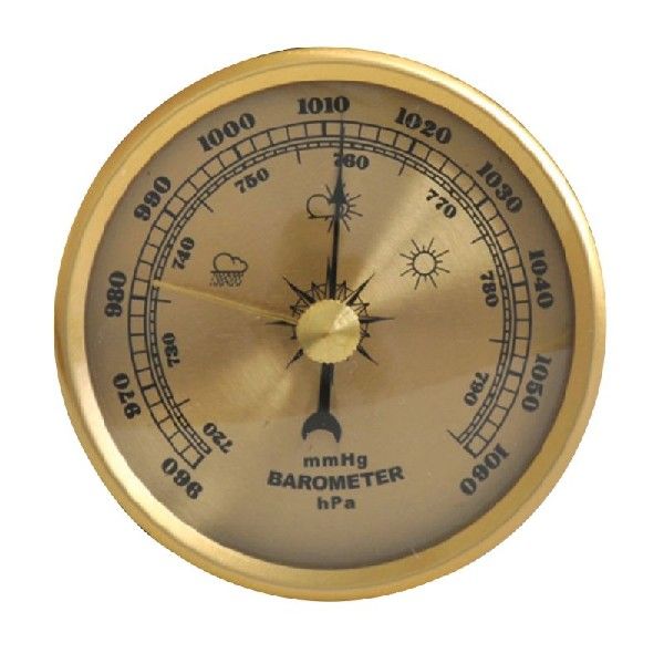 Household Barometer Pressure Gauge Weather Station Metal - 封面