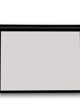 定做投影幕布电动幕白色黑n色外壳家用办公电动遥控自动升降72寸8