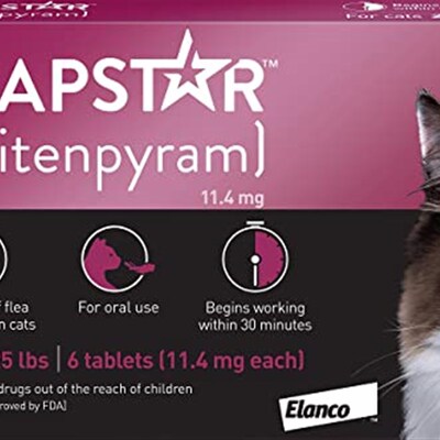 极速Capstar Fast-Acting Oral Flea Treatment for Cats, 6 Dose