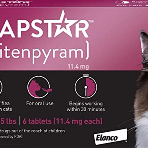 极速Capstar Fast-Acting Oral Flea Treatment for Cats, 6 Dose