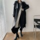 2022 Runway Korea leather Designer Autumn Long Fall Maxi