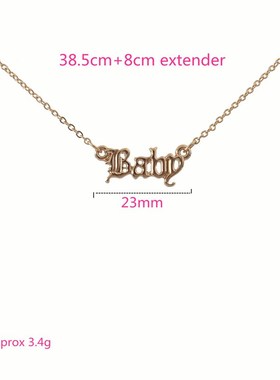 New Jewelry Gold Letter Necklace Name Pendants Lovely Gift