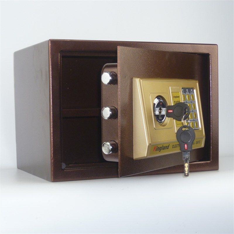 包邮全钢25cm小型迷你家用入墙商用办公保险箱密码防盗床头保险柜