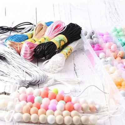 1pc 1mm 80m Satin Silk Rope Nylon Cord Colorful Baby Teether
