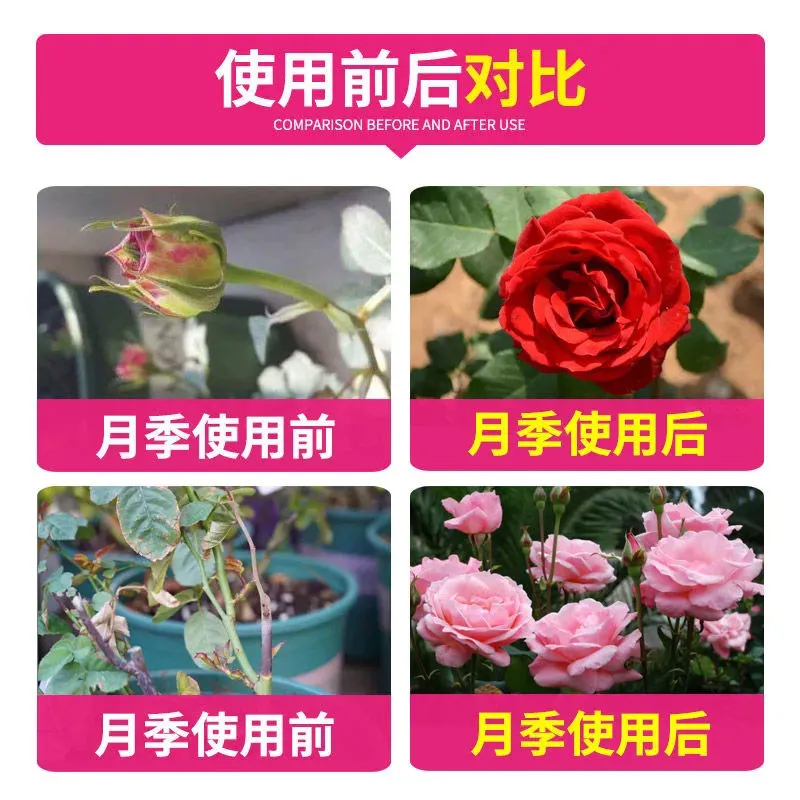 月季爆笋肥病虫害常用药月季花专用肥玫瑰花营养液酸性通用型肥料
