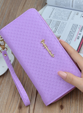 Ladies Zipper Purse Large Capacity Practical Hand Wallet Wom