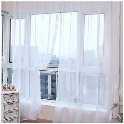 Soild Tulle curtains for living room decoration s valanc