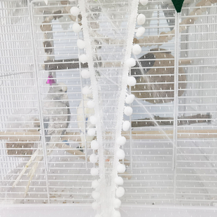 鸟笼蚊帐鹦鹉防溅洒罩宠物防蚊罩鹦鹉防溅网纱罩夏日轻薄透气