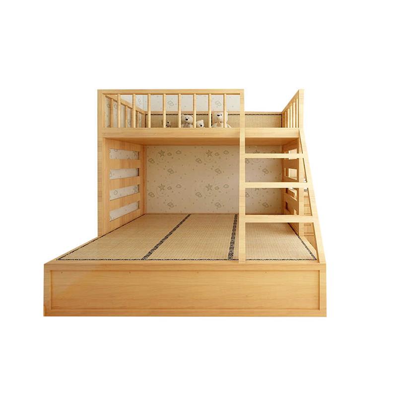 日式榻榻米定制整体儿童房上下铺实木衣柜书桌一体全屋设计小户型