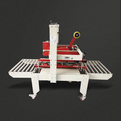 极速爆品FXJ6050型上下驱动封箱机 半自动胶带封箱机 快递纸箱打