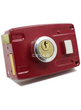 三环牌老式防盗门锁101红色方舌双舌双保险暗锁房门锁铁门锁纯铜