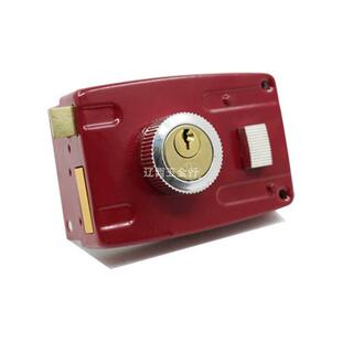 三环牌老式防盗门锁101红色方舌双舌双保险暗锁房门锁铁门锁纯铜