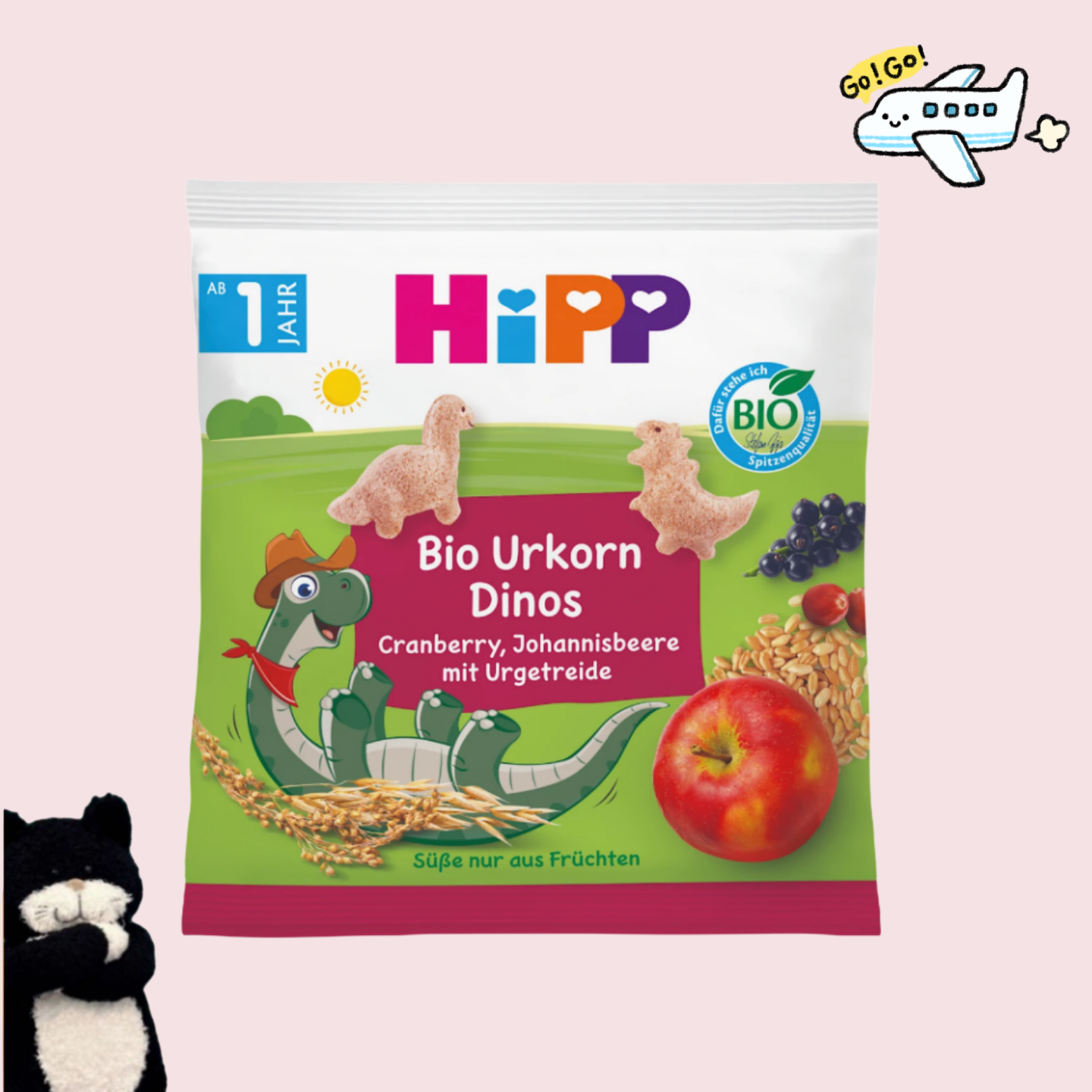 【满300包邮】德国直邮#hipp/喜宝8个月+宝宝零食有机燕麦圈30g