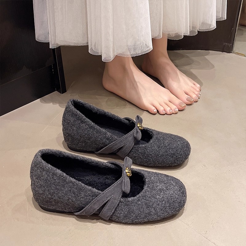 法式复古百搭勃肯鞋女