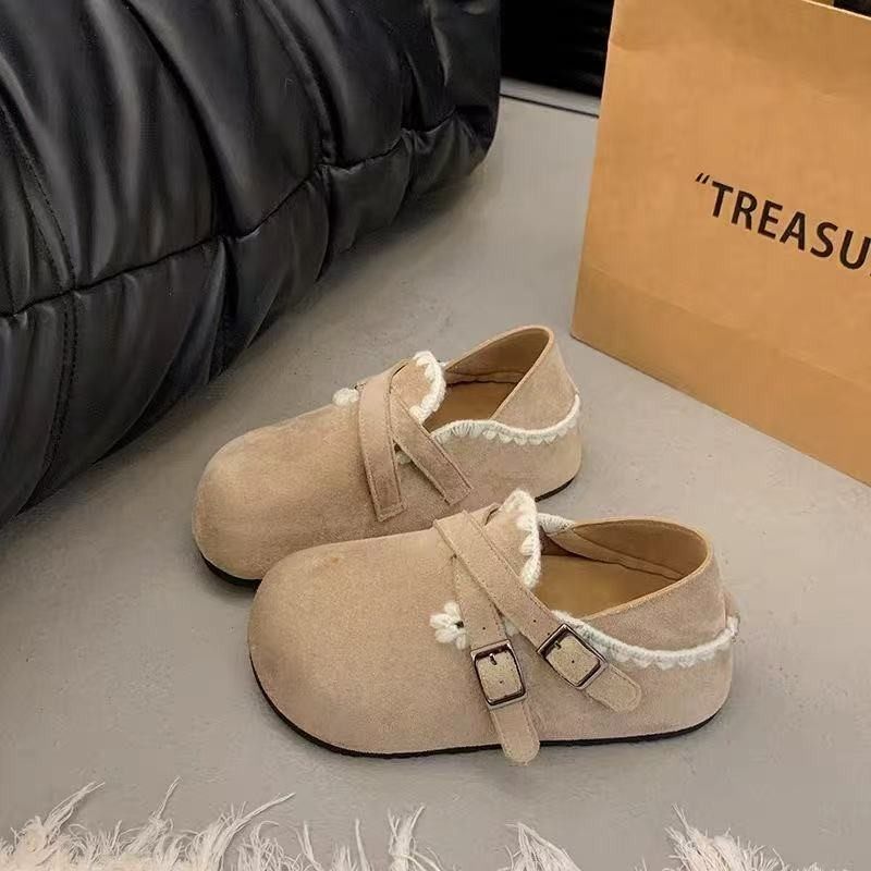 时尚百搭休闲舒适单鞋女外穿2026年春季新款懒人一脚蹬两穿博肯鞋,女鞋,浅口单鞋,淘宝优惠券,粉丝福利购,淘宝优惠卷