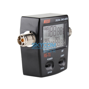 台湾纳胜 NISSEI RS-70 HF数字短波驻波表功率计 1.6-60MHz