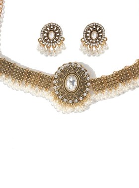 欧美跨境配饰 气质简约珍珠吊坠时尚流行项链女 F20970