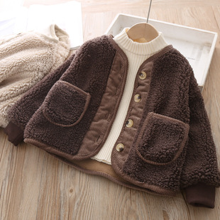 2022 Fall Winter Korean Boys Clothes For Girls Cardigan Gran
