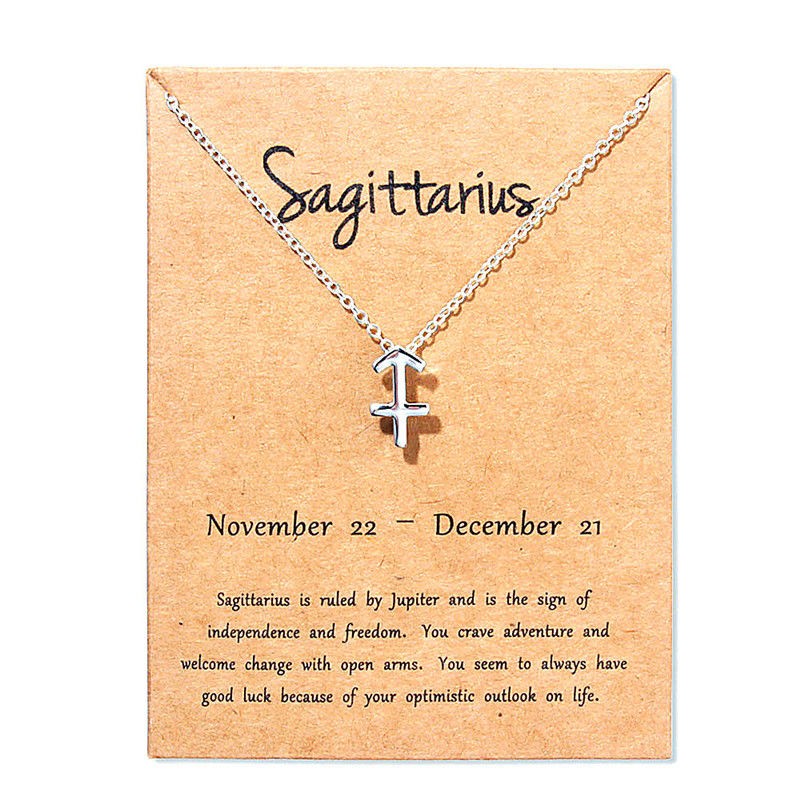 Hot Vintage Scorpio Aries Virgo Message Card Jewelry 12