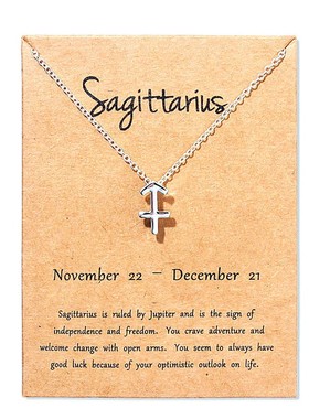Hot Vintage Scorpio Aries Virgo Message Card Jewelry 12