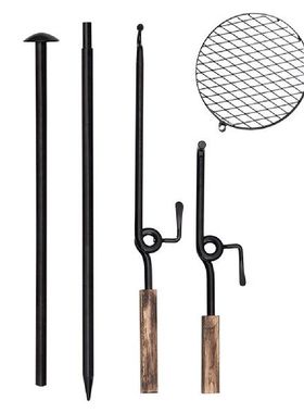 Foldable Campfire Cooking Grill Grate Outdoor Over Fire