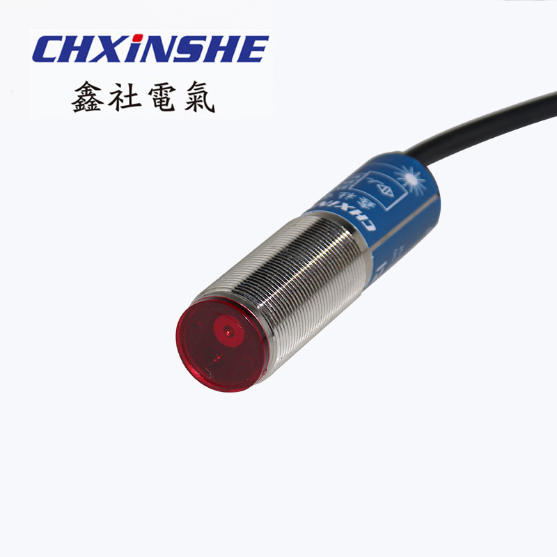 M18激光感测器镜面回归反射型 光电开关 可见光SYM18J-4SN1/4SP1