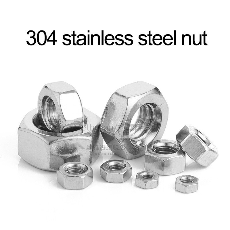 Hexagon Hex Nuts Metric DIN934 M2 M2.5 M3 M4 M5 M6 M8 M10 M1