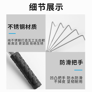 贴瓷砖小耙子平灰器瓦工师傅贴地砖灰耙子纯手工不锈钢小耙子扒灰