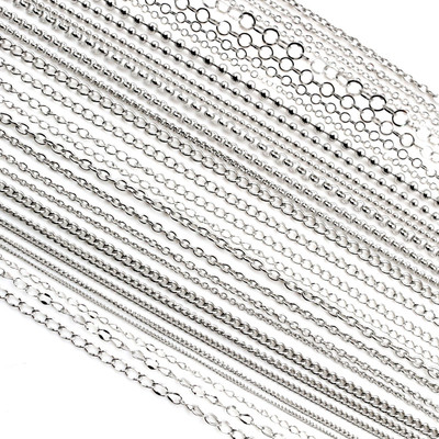 5 Meters/Lot Never Fade Stainless Steel Multi Styles Necklac