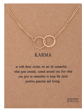 New Trendy Alloy Cute Elegant Simple Karma Shine Free Luck P