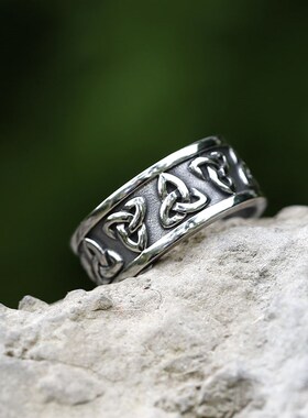2023 NEW Mens 316L stainless-steel rings Odin Viking rune c
