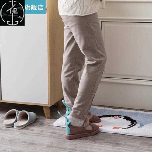 极速1PC Lazy Shoe Helper Wear Shoe Horn Lifting Plastic Shoe