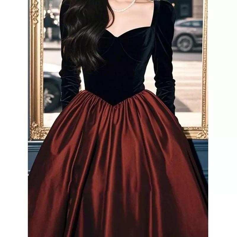 极速大码敬酒服新娘订婚晚礼服女高级感主持人宴会长袖回门便装连