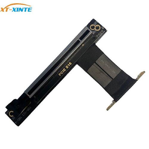 极速PCIe 4X 8X 16X Graphics Card Extension Cable 90 Degree P