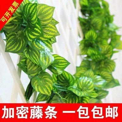 极速2021花藤室内清m新吊灯绿植天花绿萝塑胶饭店植爬装饰遮挡植