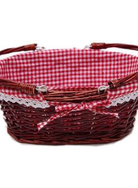 4X Wicker Basket Gift Basket Picnic Basket Candy Basket