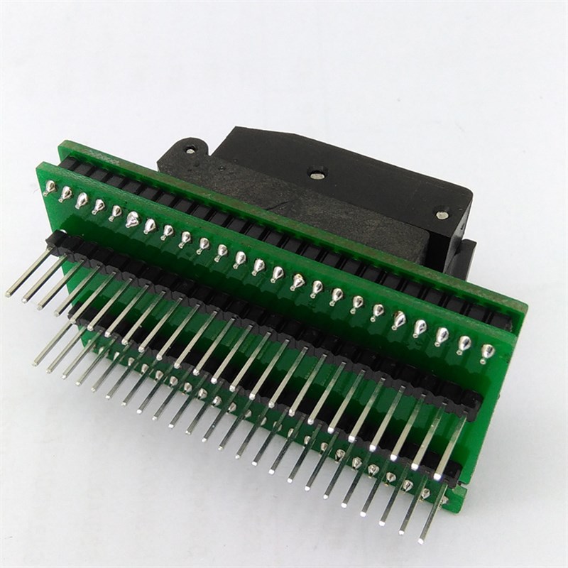 QFP48双层板测试座LQFP48转DIP48座编程器烧录座RT809H编程转换座