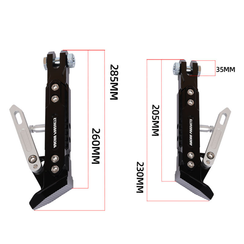 适用小牛新款电动车UQI U2 改装侧支架铝合金CNC边撑单脚加长可调