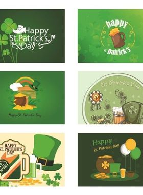 30Pcs St Patricks Day Greeting Blessing Card Irish